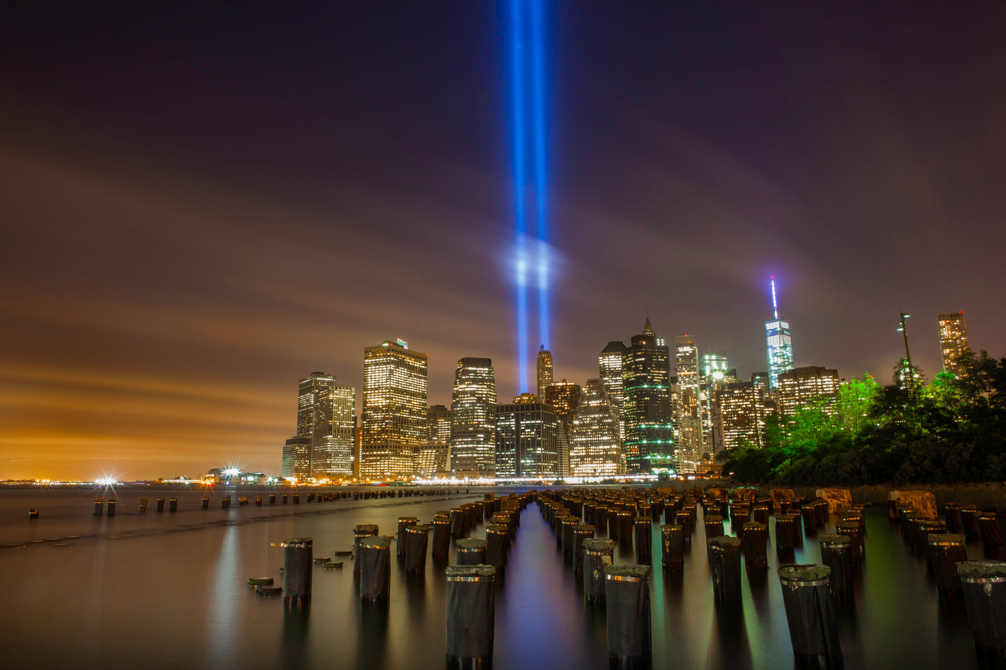 World Trade Center Tribute Skyline Ny Wtc Glossy Poster Picture Photo Print Conversationprints