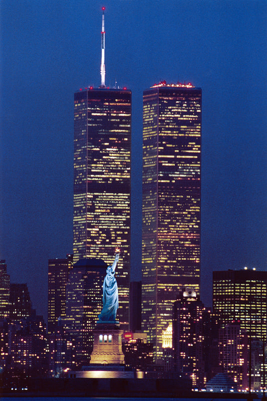 World Trade Center Statue Liberty Ny Wtc Glossy Poster Picture Photo Print Conversationprints