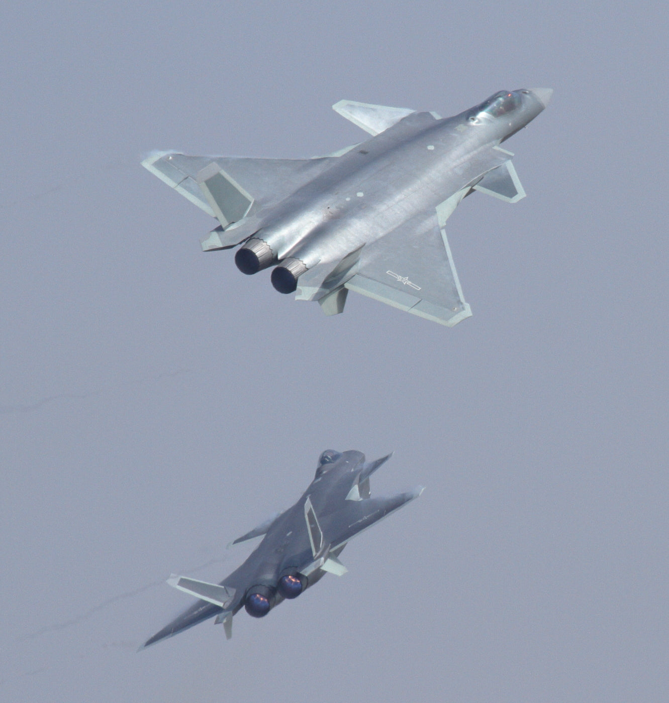 Chengdu J-20 Twinjet Stealth Figher Glossy Poster Picture Photo Print Conversationprints