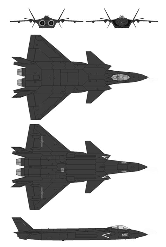 CHENGDU J-20 FIGHTER SCHEMATIC DIAGRAM GLOSSY POSTER PICTURE PHOTO PRINT