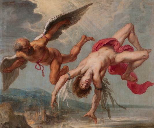 The Fall Of Icarus Glossy Poster Picture Photo Print Banner Greek Wings Conversationprints