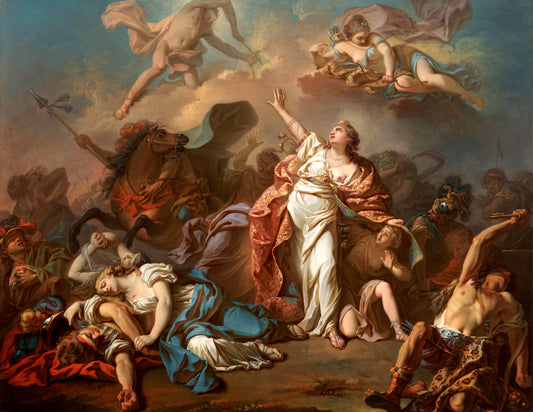 Diana & Apollo Attacking Niobe Kid Glossy Poster Picture Photo Print Banner Conversationprints