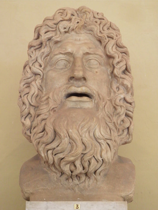 Oceanus Greek God Of Water Statue Glossy Poster Picture Photo Print Banner Conversationprints