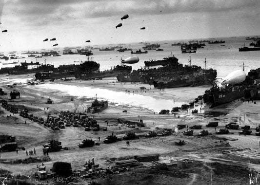 Us Navy Omaha Beach D-Day 1944 Ww2 Glossy Poster Picture Photo Print Banner Conversationprints