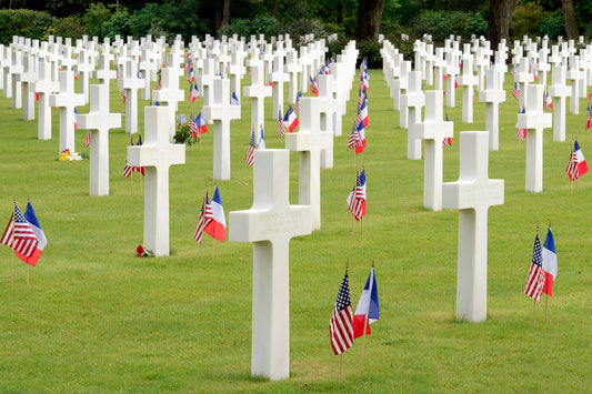 Normandy American Cemetary Wwii Glossy Poster Picture Photo Print Banner Conversationprints