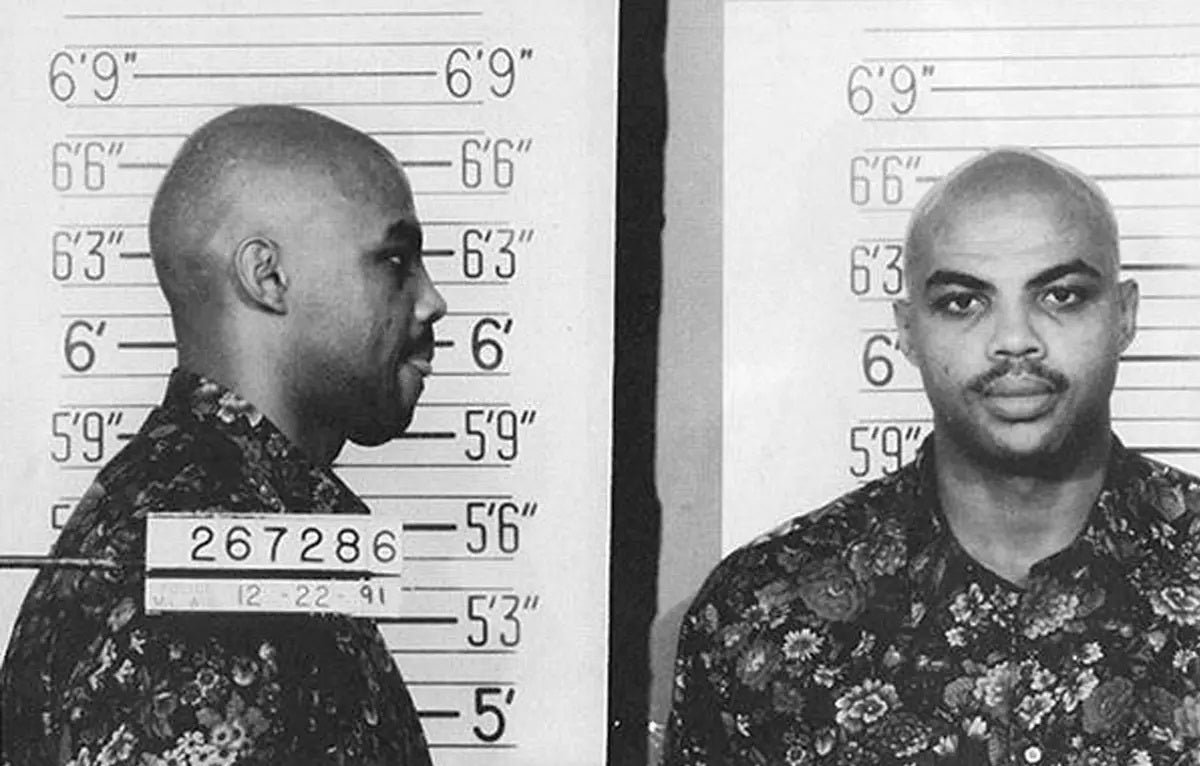 Charles Barkley 1991 Mugshot Glossy Poster Picture Photo Print Banner Nba Conversationprints