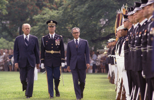 Mohammed Reza Pahlavi Gerald Ford Glossy Poster Picture Photo Print Banner Conversationprints