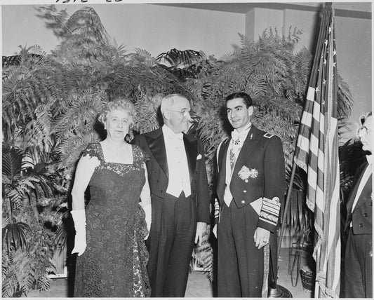 Iran Shah Pahlavi & Harry Truman Glossy Poster Picture Photo Print Banner Conversationprints