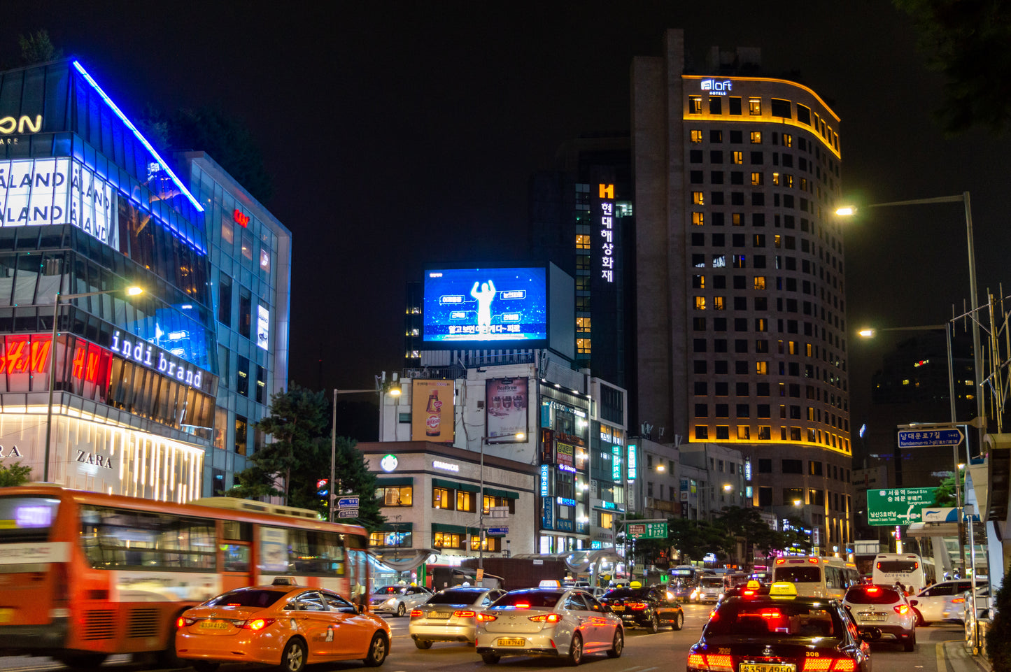 NAMDAEMUN SEOUL NIGHT SKYLINE GLOSSY POSTER PICTURE PHOTO PRINT BANNER