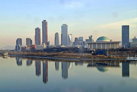 YEOUIDO SEOUL SOUTH KOREA SKYLINE GLOSSY POSTER PICTURE PHOTO PRINT BANNER