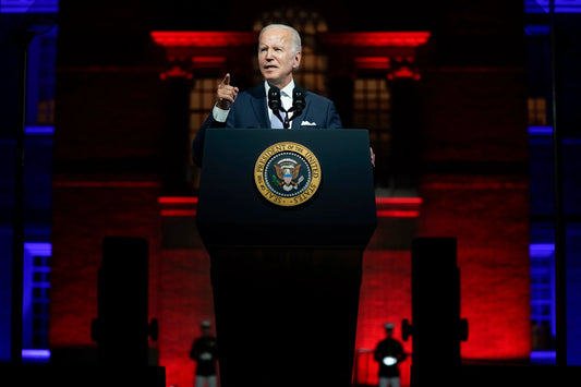 Joe Biden Philadelphia Speech Glossy Poster Picture Photo Print Banner Red Conversationprints
