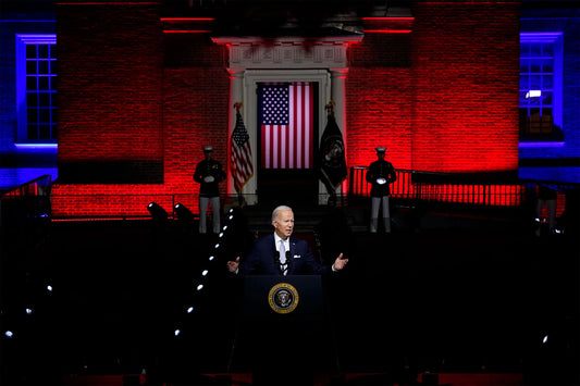 Joe Biden Philadelphia Speech Glossy Poster Picture Photo Print Banner Red Conversationprints