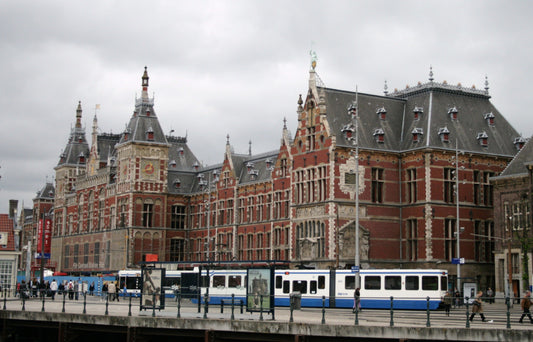 AMSTERDAM CENTRAAL TRAIN STATION GLOSSY POSTER PICTURE PHOTO PRINT BANNER