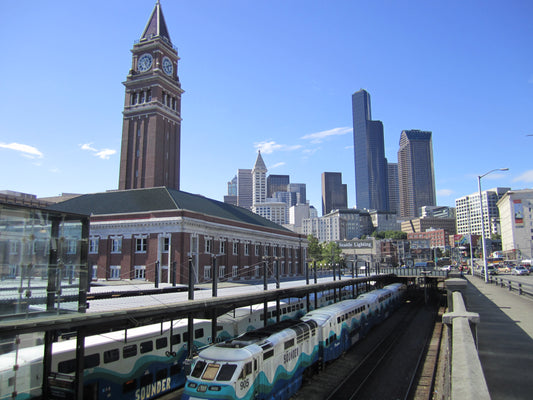 KING STREET SEATTLE TRAIN STATION GLOSSY POSTER PICTURE PHOTO PRINT BANNER
