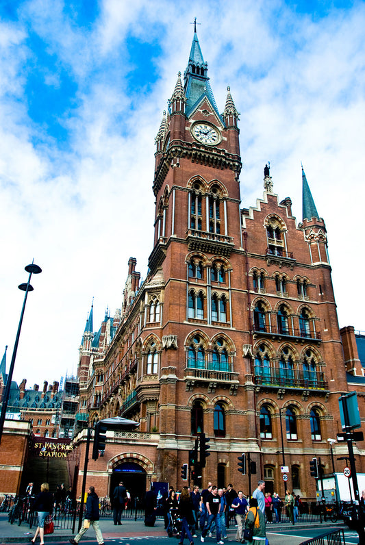 St Pancras London Uk Train Station Glossy Poster Picture Photo Print Banner Conversationprints