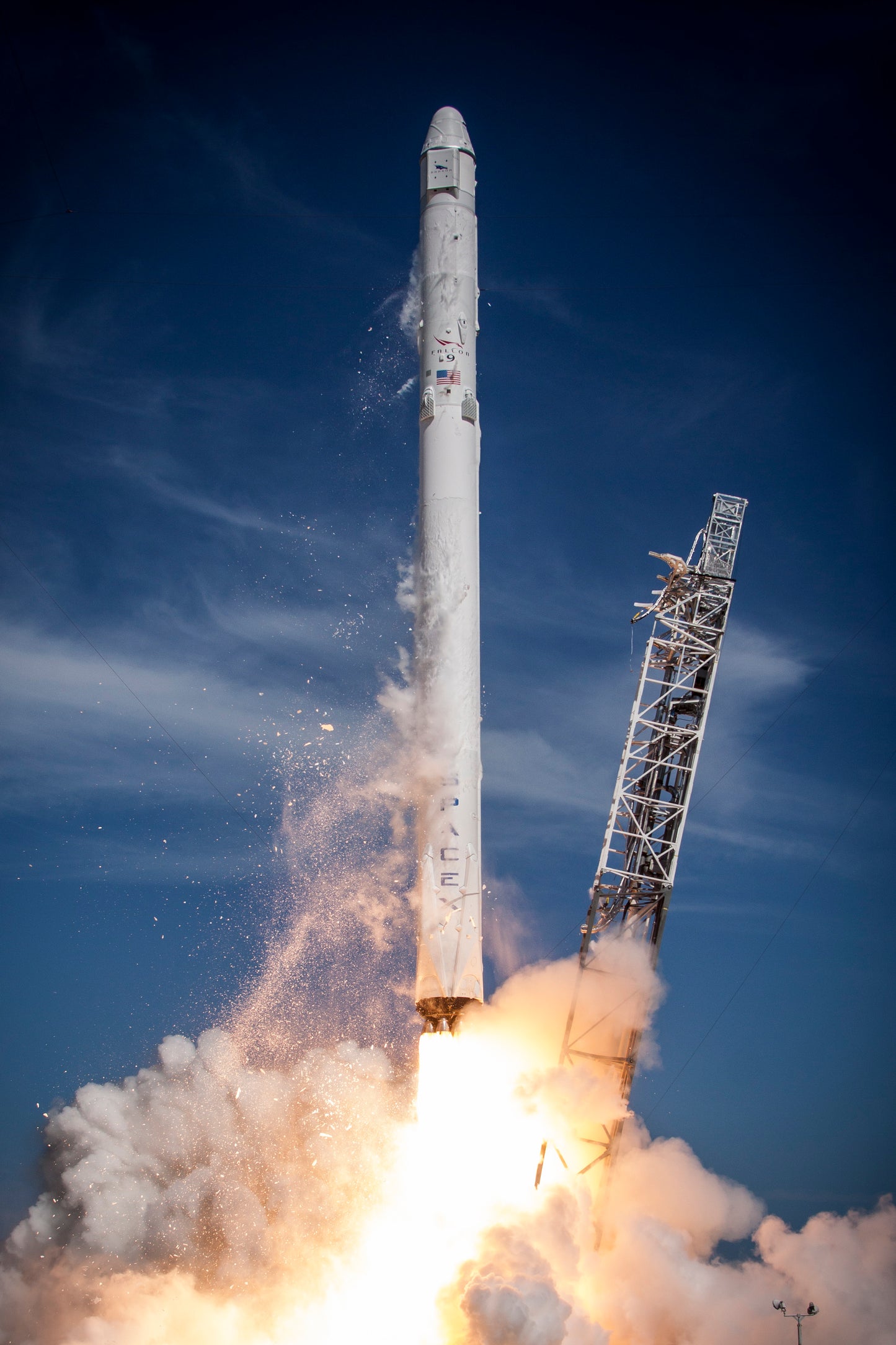 SPACE X FALCON 9 ROCKET LAUNCH GLOSSY POSTER PICTURE PHOTO PRINT BANNER