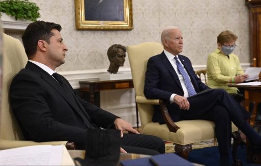 Joe Biden Volodymyr Zelensky Glossy Poster Picture Photo Print Banner Usa Conversationprints