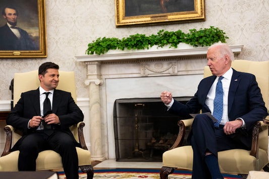 Joe Biden Volodymyr Zelensky Glossy Poster Picture Photo Print Banner Usa Conversationprints