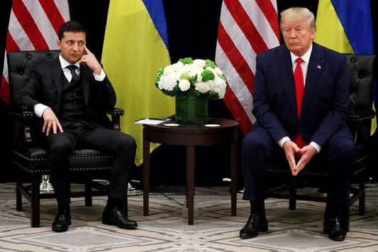 Donald Trump Volodymyr Zelensky Glossy Poster Picture Photo Print Banner Us Conversationprints