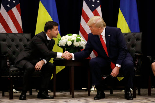 Donald Trump Volodymyr Zelensky Glossy Poster Picture Photo Print Banner Us Conversationprints