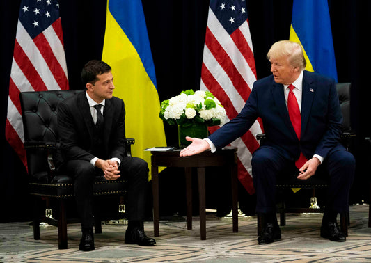 Donald Trump Volodymyr Zelensky Glossy Poster Picture Photo Print Banner Us Conversationprints