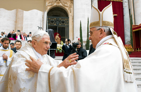 POPE BENEDICT & JOHN PAUL GLOSSY POSTER PICTURE PHOTO PRINT BANNER catholic