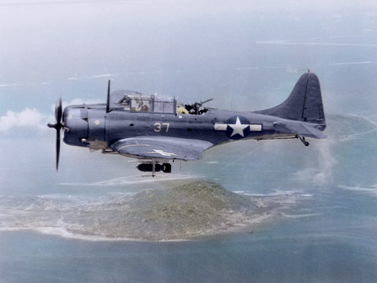Douglas Sbd Dauntless Plane Bomber Glossy Poster Picture Photo Print Banner Conversationprints
