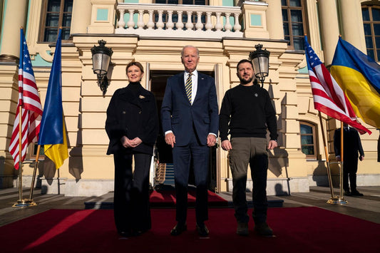 Joe Biden Volodymyr Zelensky & Wife Poster Picture Photo Print Banner Ukraine Conversationprints