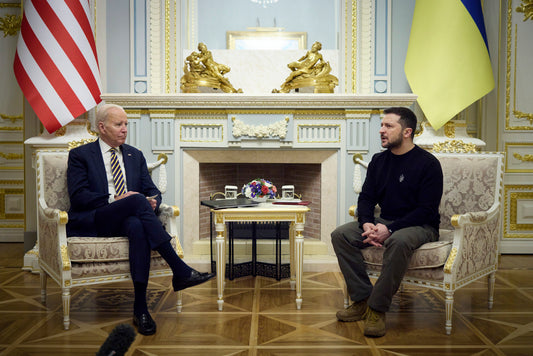 Joe Biden & Volodymyr Zelensky Ukraine Us Poster Picture Photo Print Banner Conversationprints