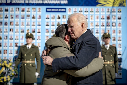 President Joe Biden & Volodymyr Zelensky Ukraine  Poster Picture Photo Print Banner Conversationprints