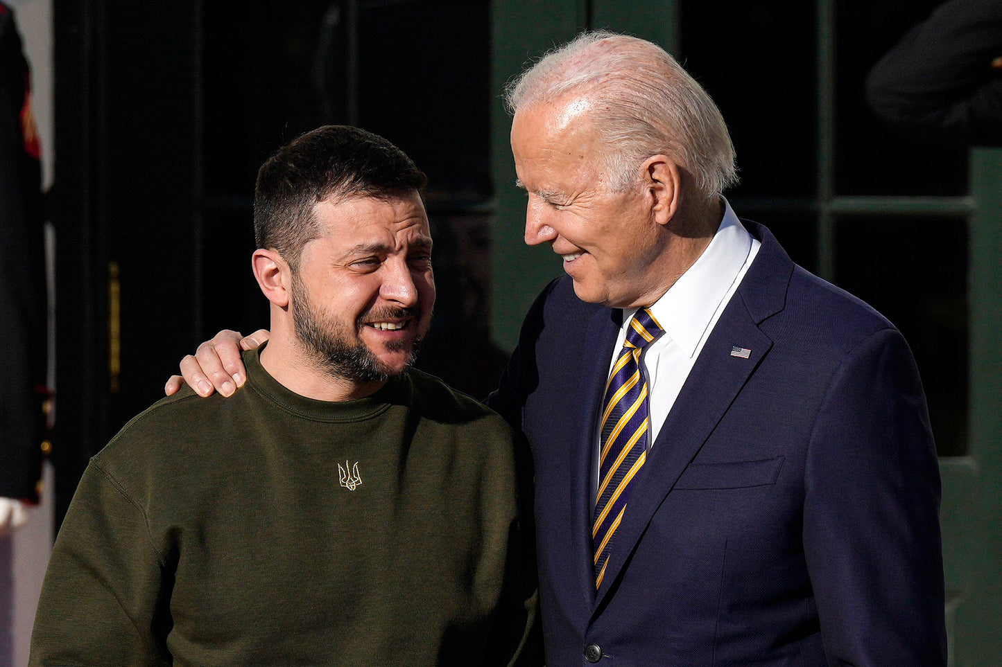 President Joe Biden & Volodymyr Zelensky Ukraine Visit Poster Picture Photo Print Banner Conversationprints