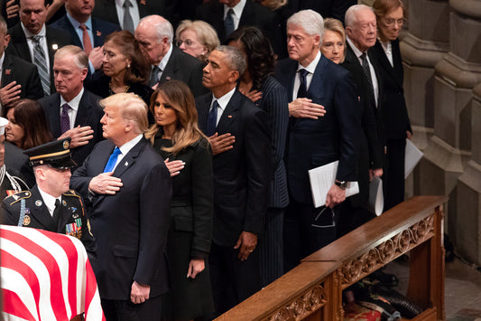 Clinton Obama Trump Carter Bush Funeral Poster Picture Photo Print Banner Conversationprints