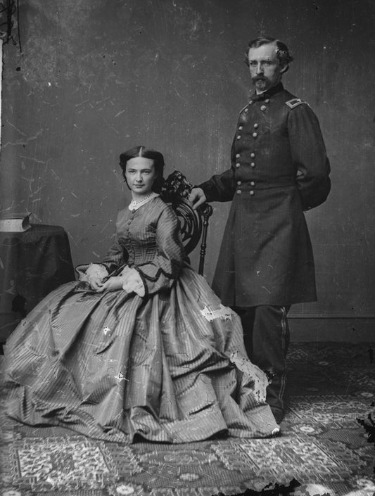 General George Custer & Wife Elizabeth Glossy Poster Picture Photo Print Banner Conversationprints