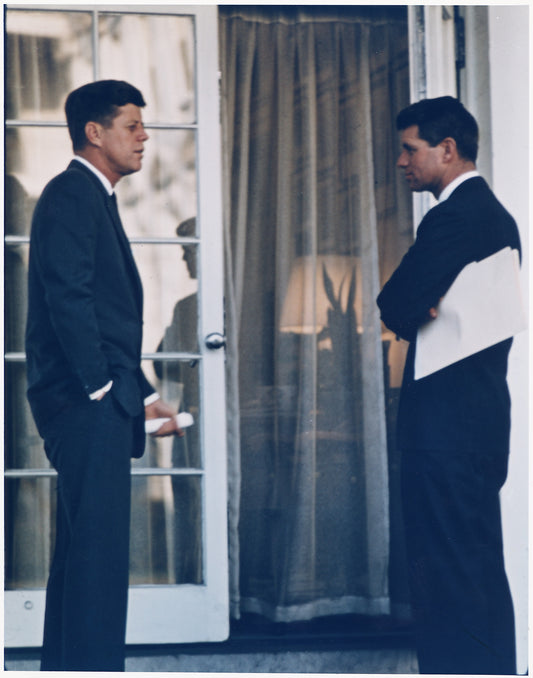 Brothers Robert John Kennedy Glossy Poster Picture Photo Print Banner Bobby Conversationprints