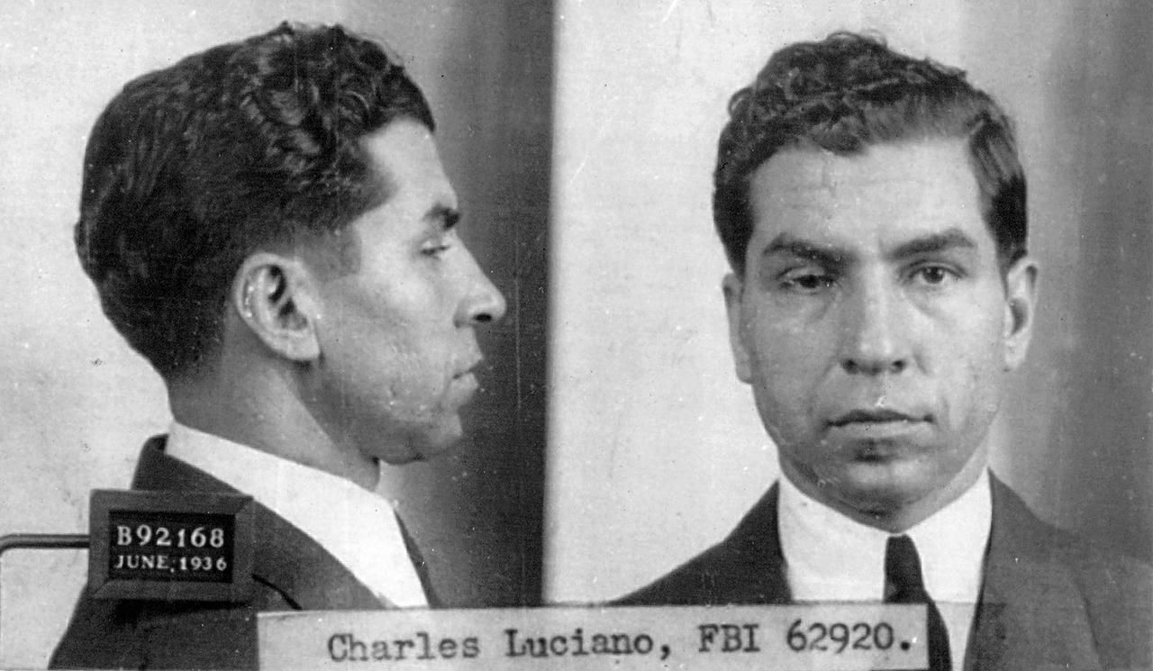 CHARLES LUCKY LUCIANO MUGSHOT GLOSSY POSTER PICTURE PHOTO PRINT BANNER mob